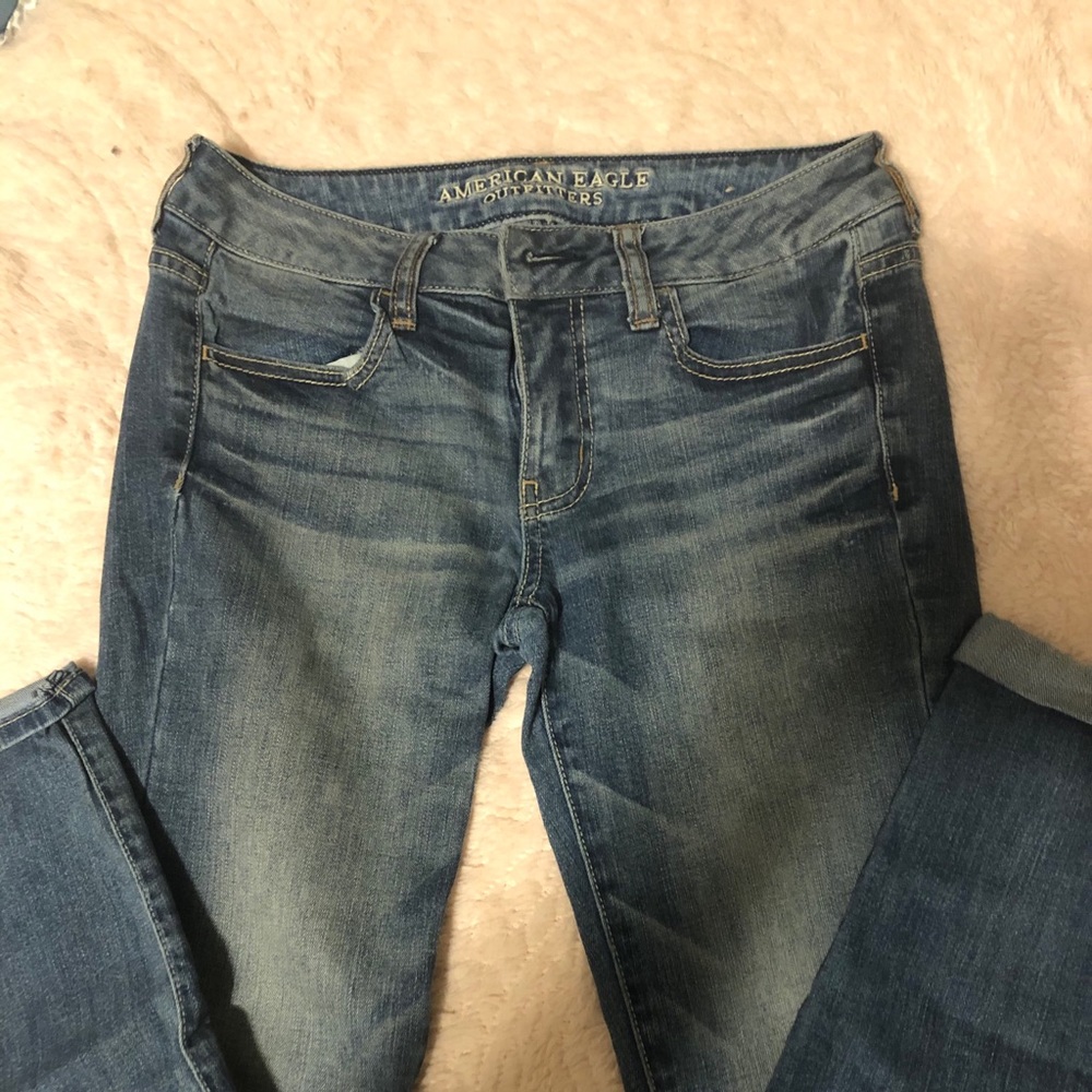 American Eagle Skinny Medium Wash Jeggings